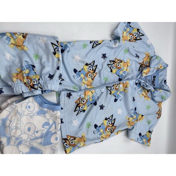 Bluey 3-Piece Set Two (2) T-Shirts & Shorts Outfit Size 5T - Picture 5 of 8